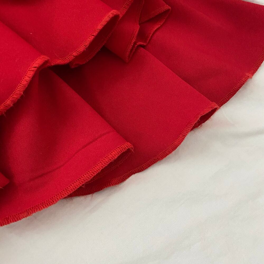 Bata de Cola Flamenco Performance Skirt & Matching Bag Red Polka Dot Size Small - Picture 10 of 16